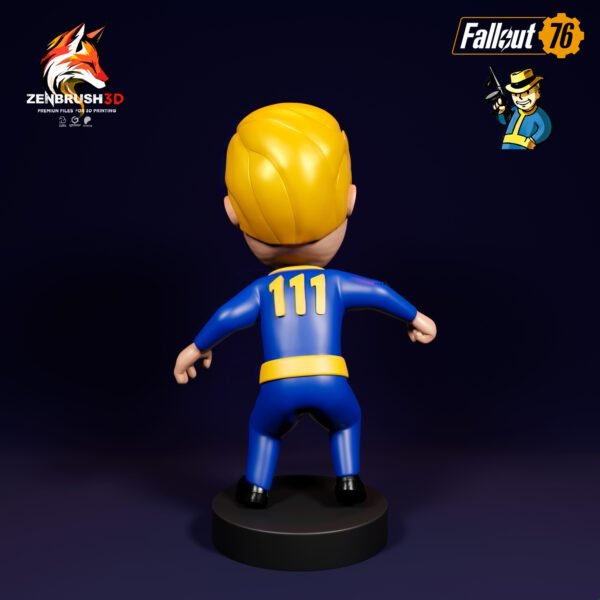 Fallout - Bobblehead - Pack 3 - 5 IN ONE STL 3D PRINTING - Imagen 9